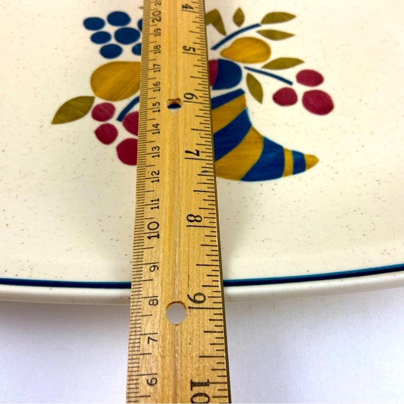 Vintage Noritake Serving Platter 14" Abundance Versatone II B333W15 Japan - Picture 6 of 6